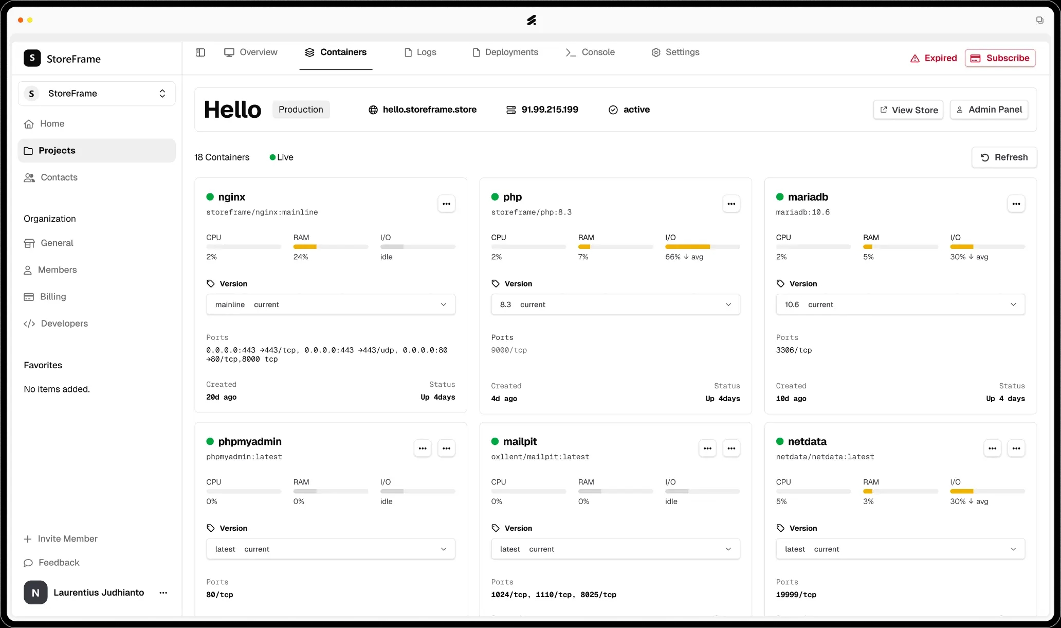 Containerized Magento Services