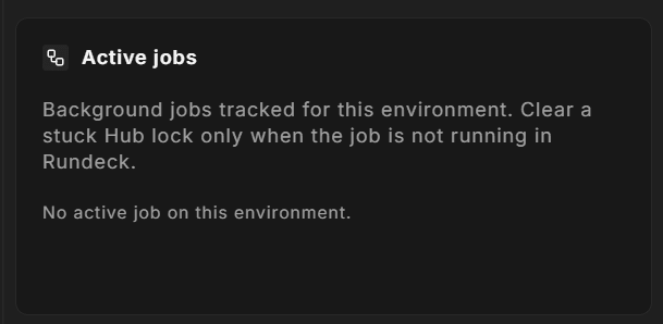 Active Jobs panel showing a running 'Resize Server' job with job type