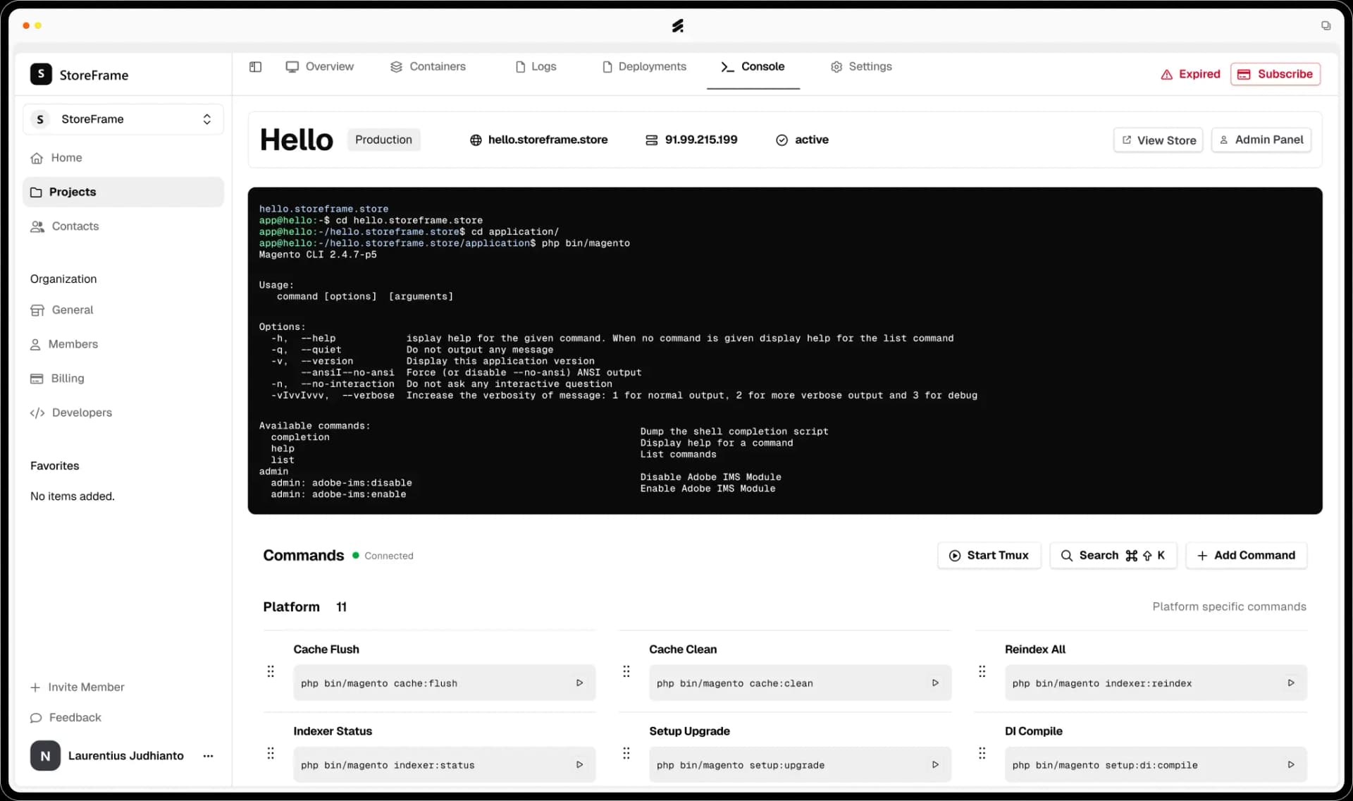 Realtime Web Terminal
