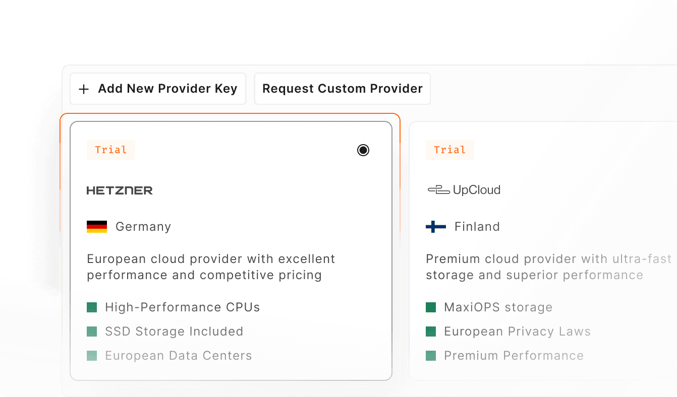 Switching Providers