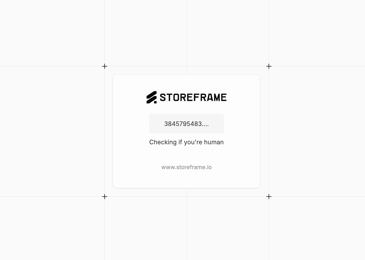 StoreFrame (Cloudflare Turnstile) Proof of Work Challenge