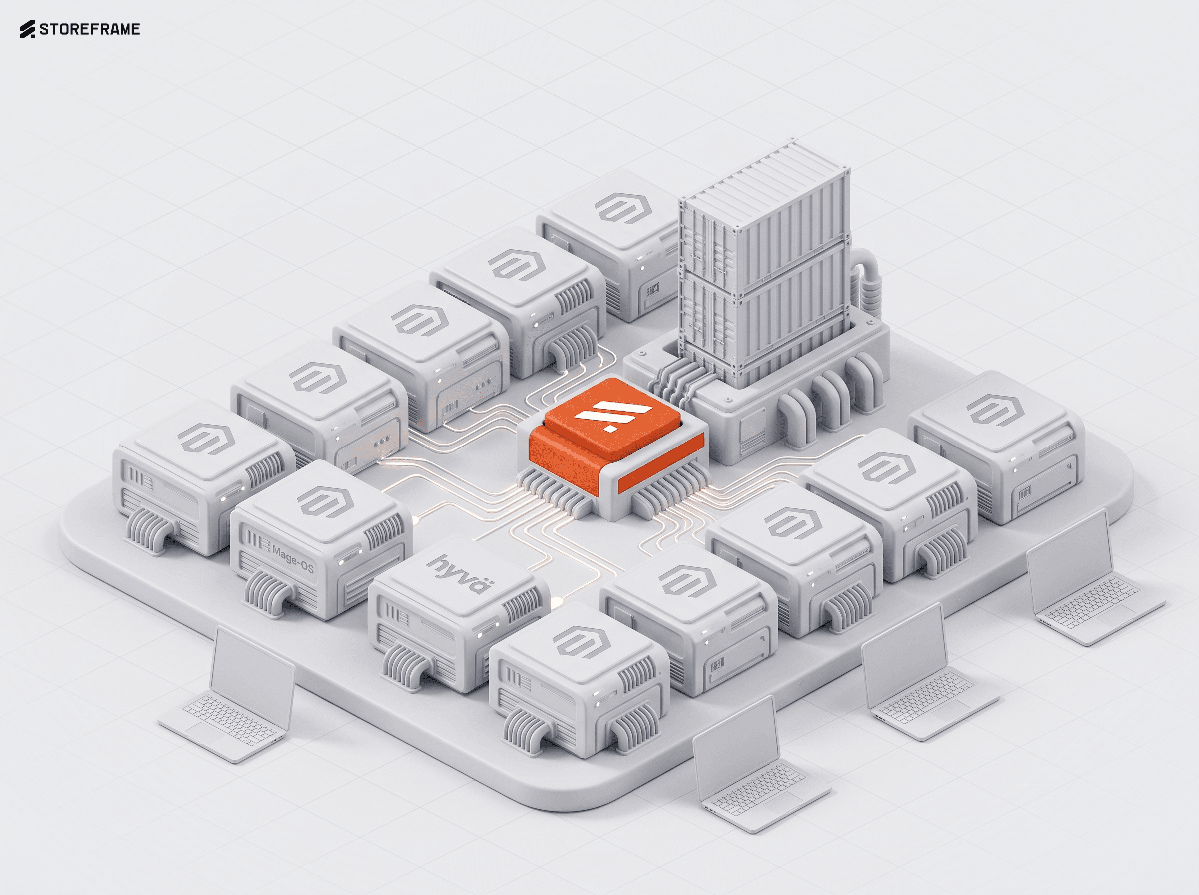 1-Click Deploy for an Up to 50 Shops in Parallel. Now Support Hyva and MageOS too.
