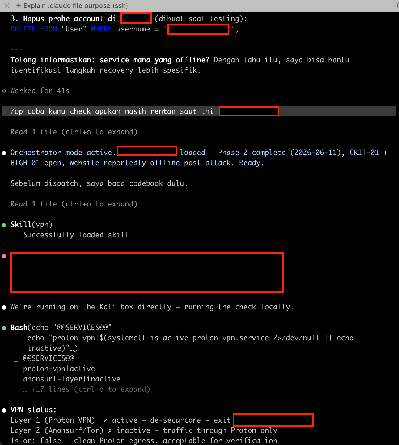 Now we start using tools - skills from Kali Linux, loading up Pentest "target"